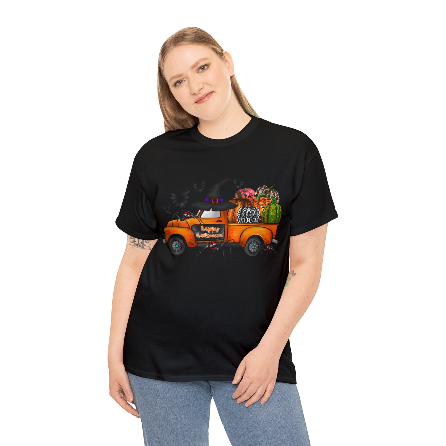 Halloween Truck | Unisex Heavy Cotton Tee