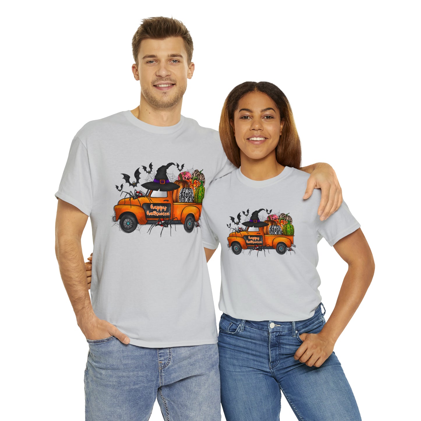 Halloween Truck | Unisex Heavy Cotton Tee