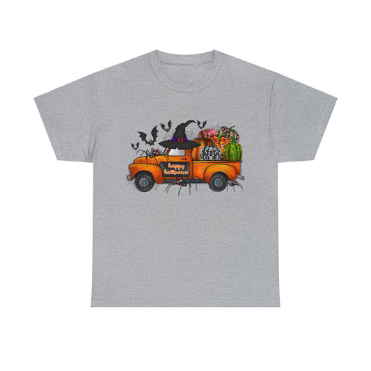 Halloween Truck | Unisex Heavy Cotton Tee
