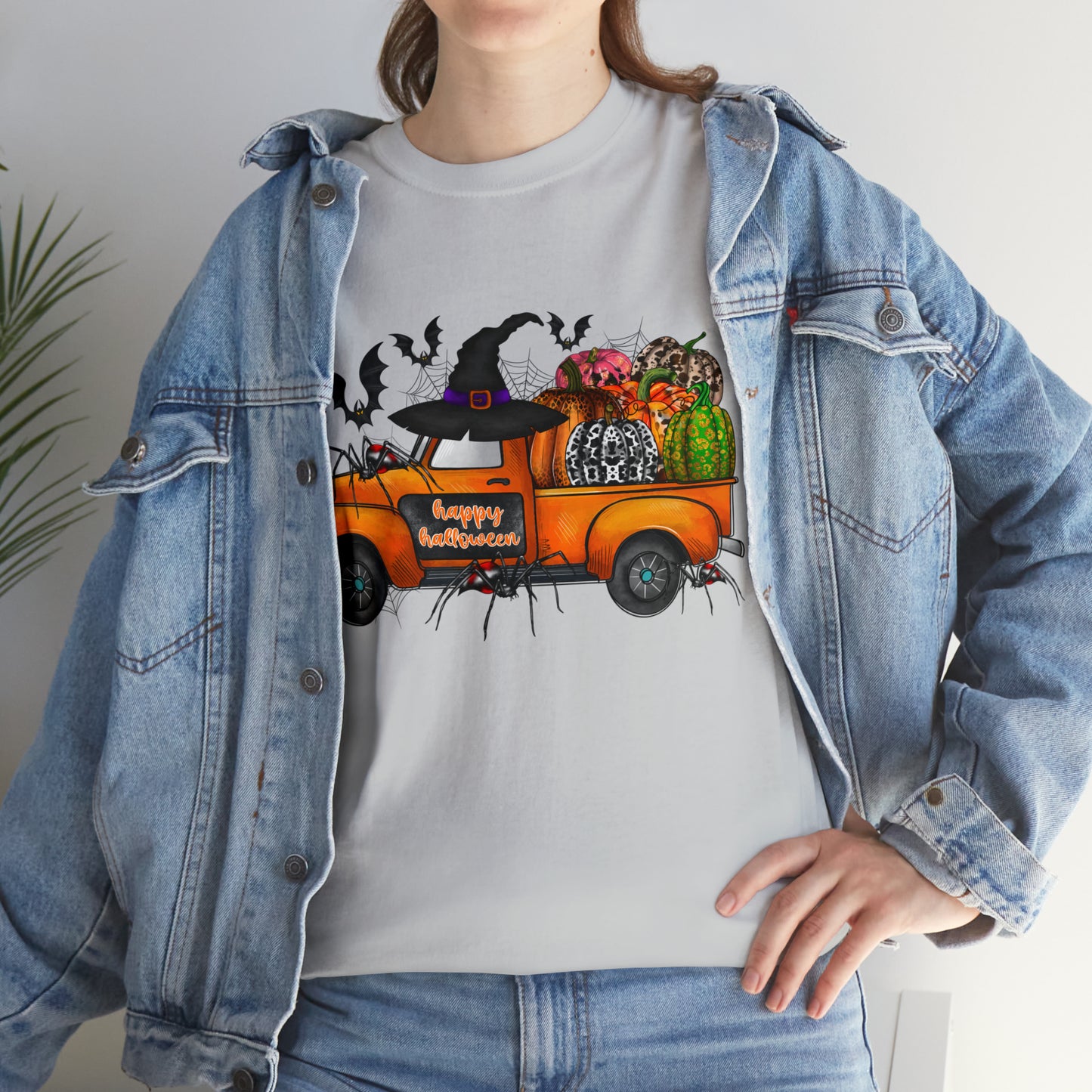 Halloween Truck | Unisex Heavy Cotton Tee