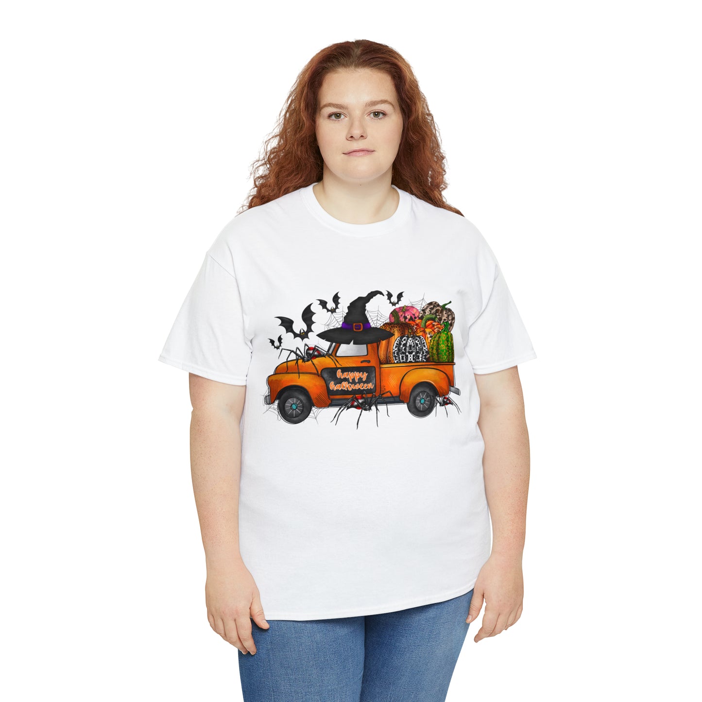 Halloween Truck | Unisex Heavy Cotton Tee