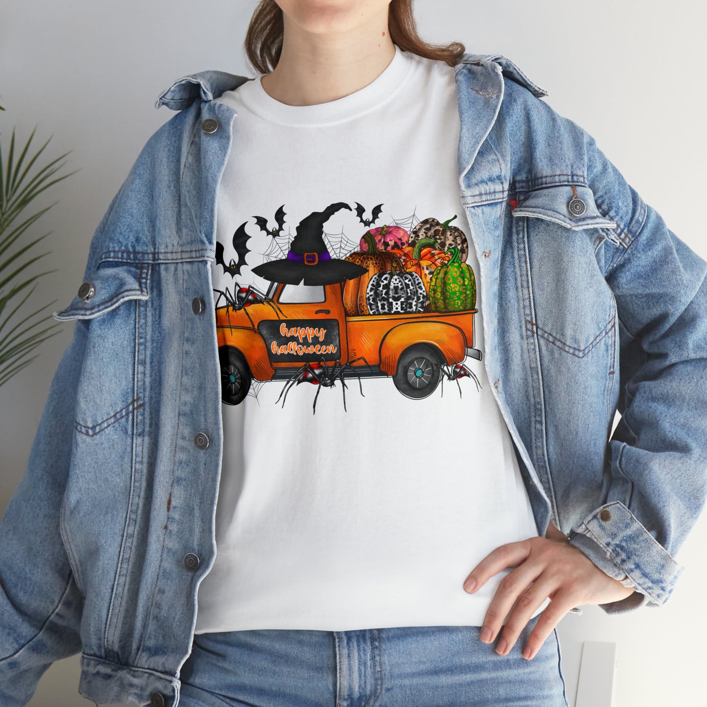 Halloween Truck | Unisex Heavy Cotton Tee
