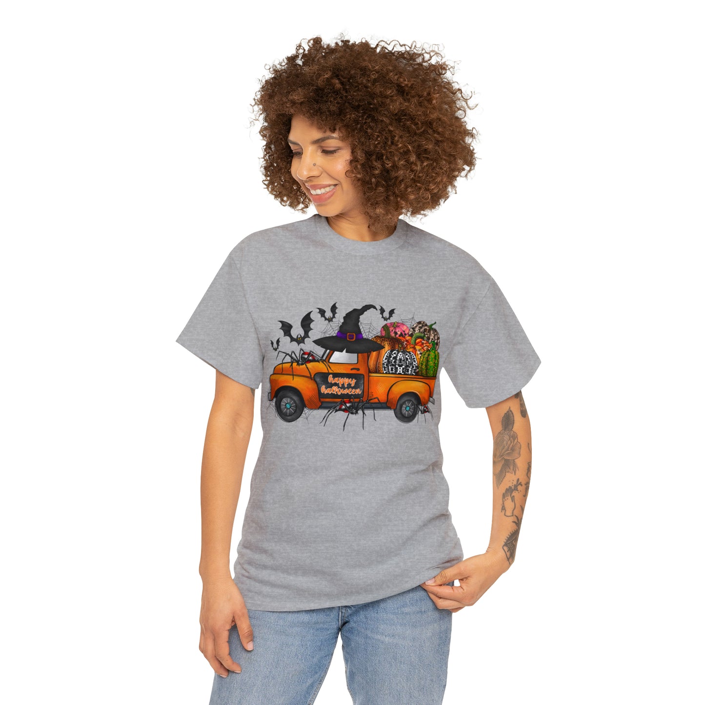 Halloween Truck | Unisex Heavy Cotton Tee