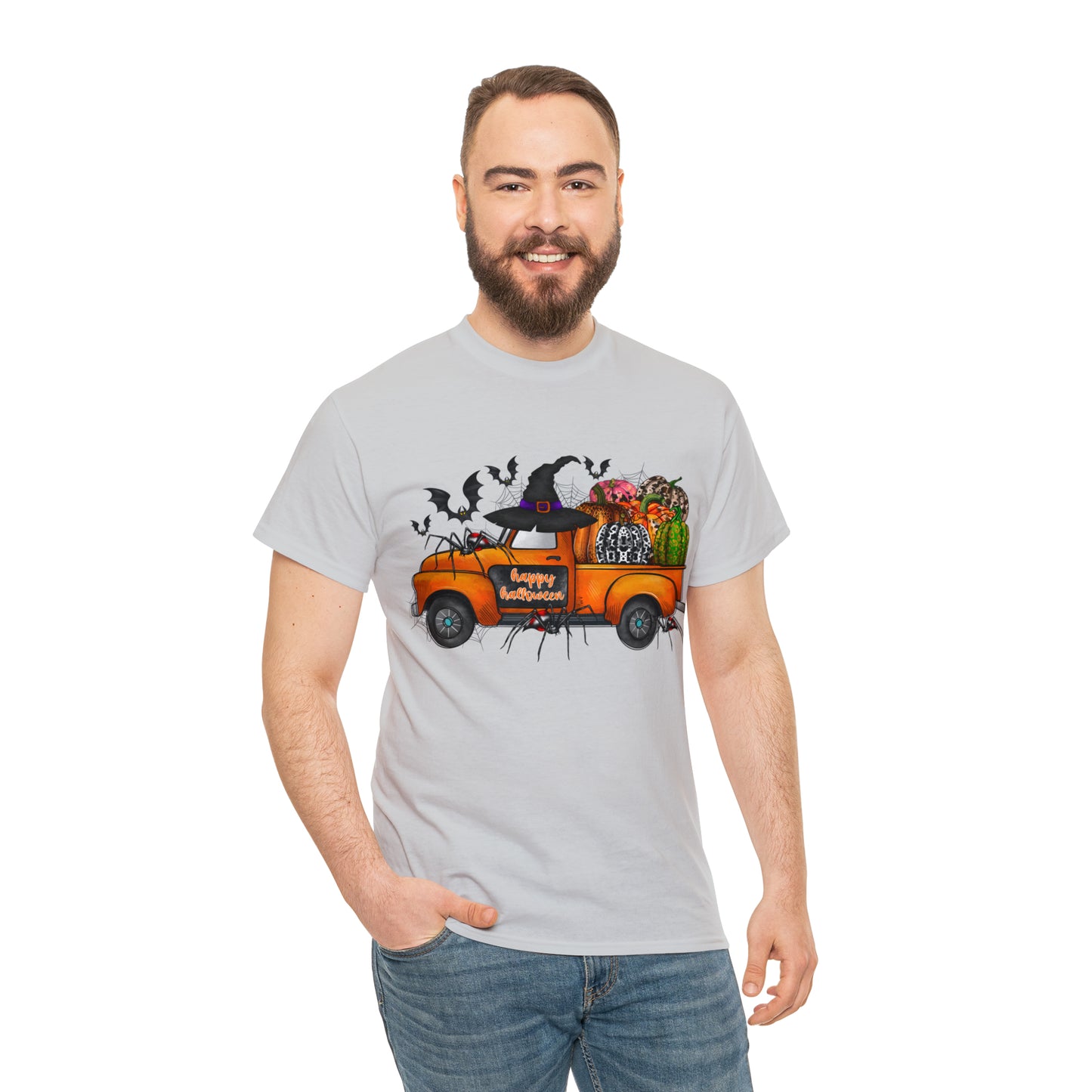 Halloween Truck | Unisex Heavy Cotton Tee