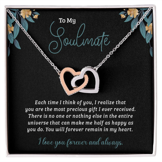 My Soulmate | Forever Remain - Interlocking Hearts Necklace