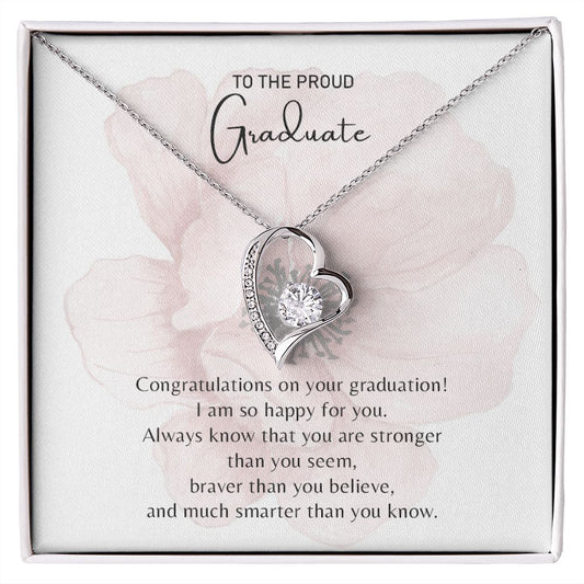 The Proud Graduate | Congratulations - Forever Love Necklace